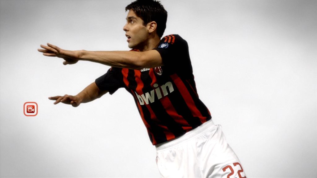 still image of Kaka the football player about to head the ball